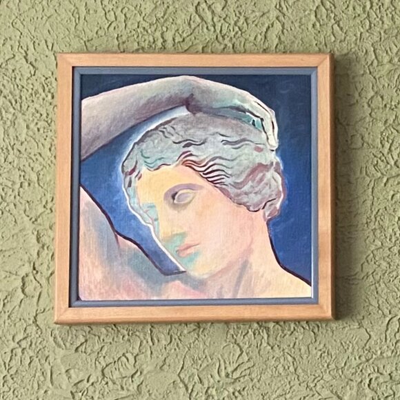 "Avatar"- Female- 12"x12" Signed Original Painting by MARK MUTCHNIK 1987 - Picture 3 of 9